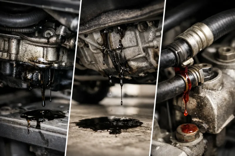 Oil Leaks From Engine, Transmission and Power Steering